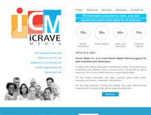 Tablet Screenshot of icravemedia.com